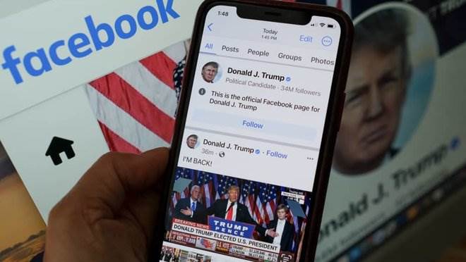  ترمب يعود للنشر على "فيسبوك" لأول مرة منذ 2021